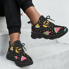 Summer Food On Black Women's Twisted Sole Sneakers