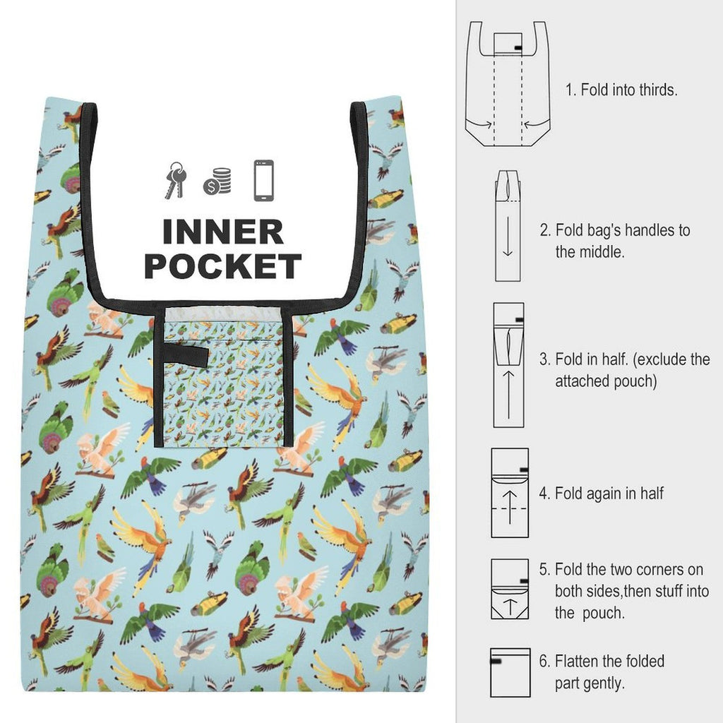 Parrots Foldable Shopping Bag