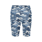 Japanese Waves Women's Bike Shorts With Side Pockets