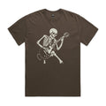 Skeleton Playing Guitar - AS Colour Heavy Faded Tee