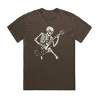 Skeleton Playing Guitar - AS Colour Heavy Faded Tee