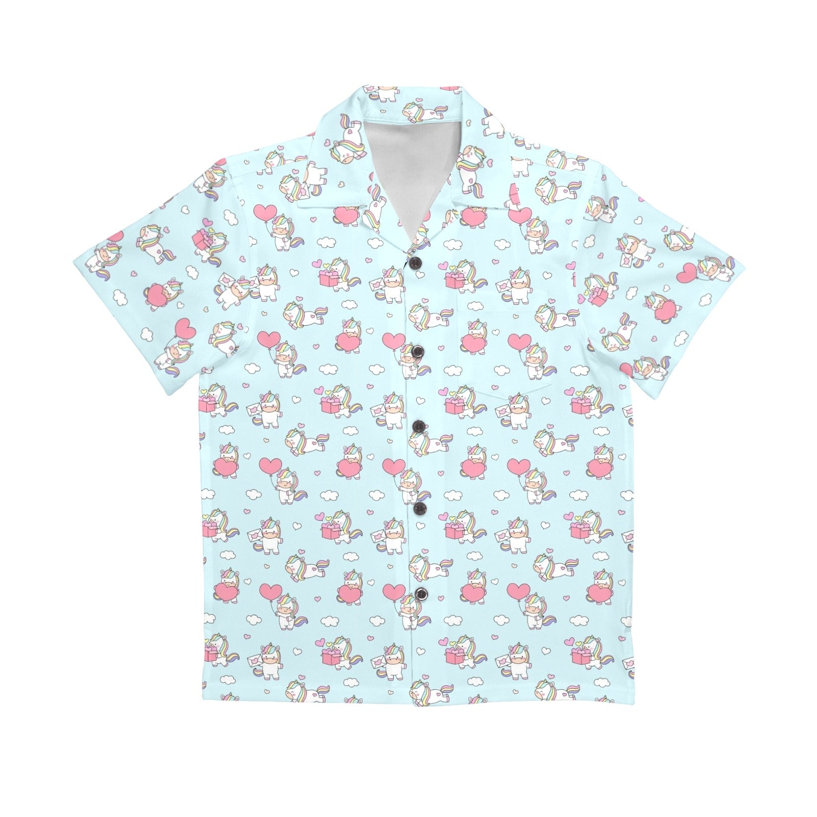 Rainbow Unicorn Senior Kids Hawaiian Shirt