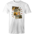 Retro Christmas Cards - Mens T-Shirt White Mens Christmas T-shirt Christmas Printed In Australia