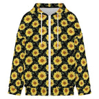 Painted Sunflower Women's Full-Zip Hoodie