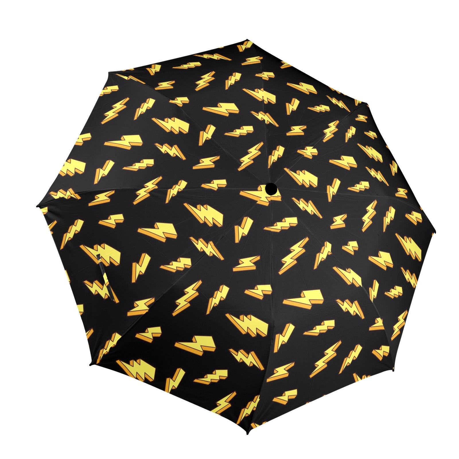Lightning Bolts - Semi-Automatic Foldable Umbrella (Model U12) One Size Semi-Automatic Foldable Umbrella (U12)