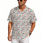 Pretty Moths And Butterflies Men's Crinkle Hawaiian Shirt