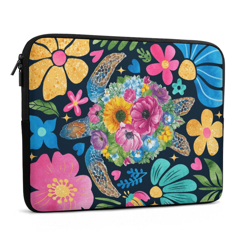 Boho Turtle Laptop Sleeve (Multiple Sizes) Laptop Sleeve Ocean Printed Offshore