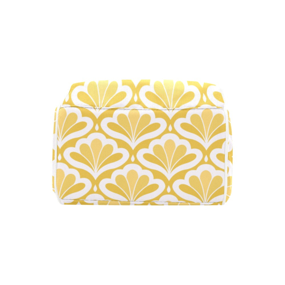 Yellow Pattern - Multi-Function Backpack, Nappy / Diaper Bag