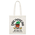Drummers Plant The Beat Parcel Canvas Tote Bag Default Title Small Tote Bag Music Printed In Australia