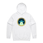 UFO Alien Abduction, Sorry I'm Taken - Mens Hoodie White Mens Hoodie Printed In Australia Sci Fi
