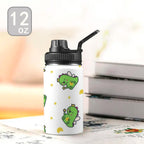 Dinosaur Fairy - Kids Water Bottle with Chug Lid (12 oz)