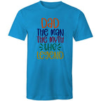 Dad, The Man, The Myth, The Legend - Mens T-Shirt Arctic Blue Mens T-shirt Dad Printed In Australia