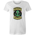 Alien, I'm Not Saying It Was Humans Women's AS Colour T-shirt White Womens T-shirt Printed In Australia Sci Fi