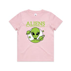 Aliens Don't Believe In You Either Kids AS Colour T-shirt
