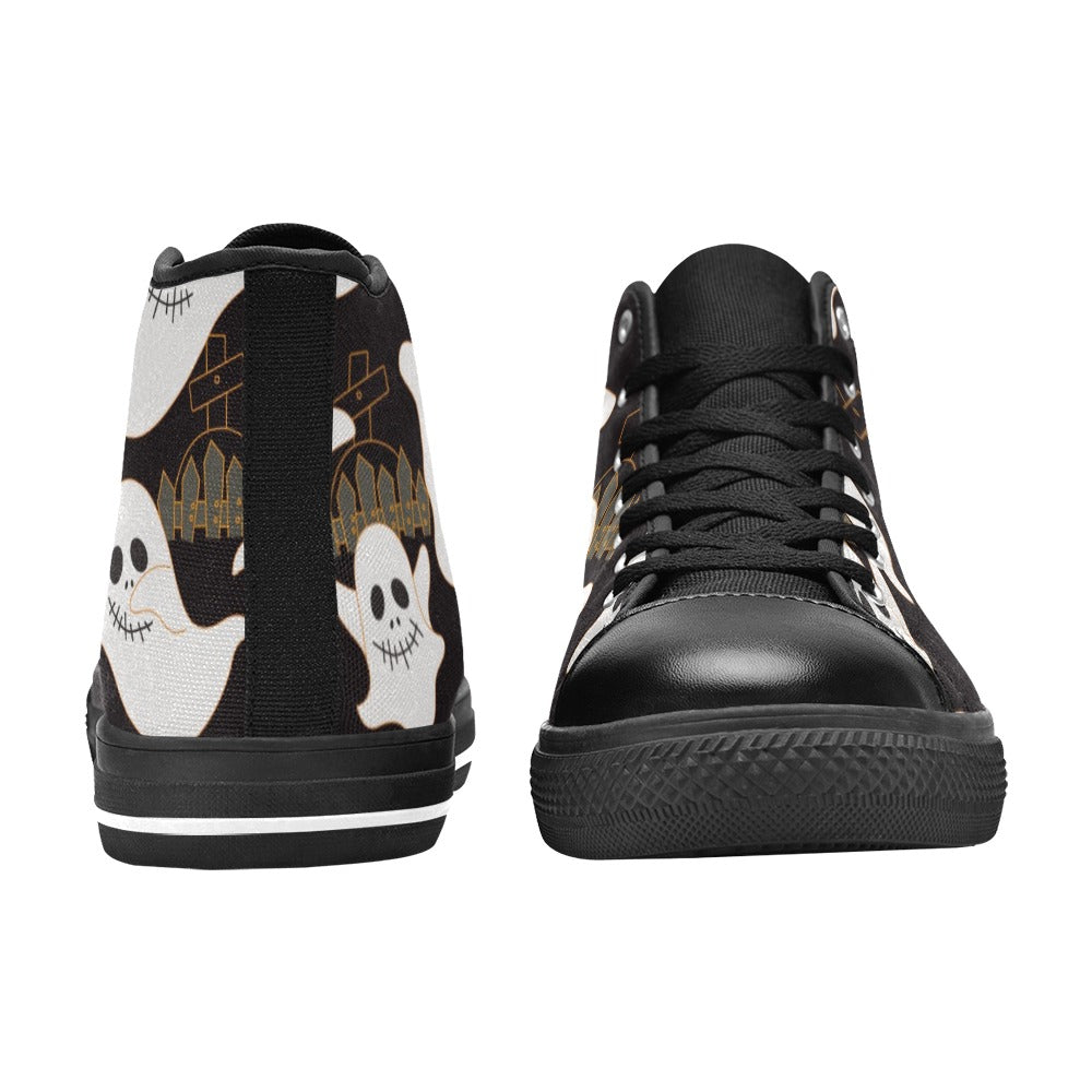 Scary Ghosts - Men's High Top Canvas Shoes