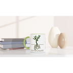 Personalised - Square Roots - White 11oz Ceramic Mug Personalised 11oz Mug customise Globally Fulfilled Maths personalise Plants Science