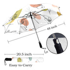 Flower Lines - Semi-Automatic Foldable Umbrella (Model U12) Semi-Automatic Foldable Umbrella (U12)