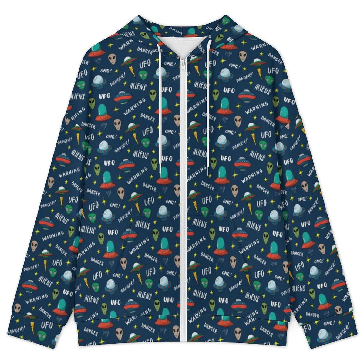 UFO's And Aliens Women's Full-Zip Hoodie