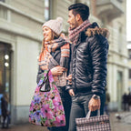 Pink Floral - Collapsible Shopping Bag