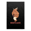 Beefcake - AS Colour Tea Towel Black One Size Tea Towel Fitness Printed In Australia