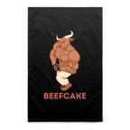 Beefcake - AS Colour Tea Towel Black One Size Tea Towel Fitness Printed In Australia
