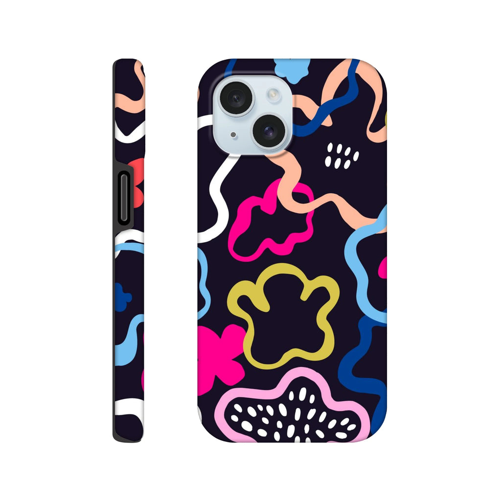 Colour Abstract Shapes - Apple iPhone Tough case iPhone 15 iPhone Tough Case Globally Fulfilled