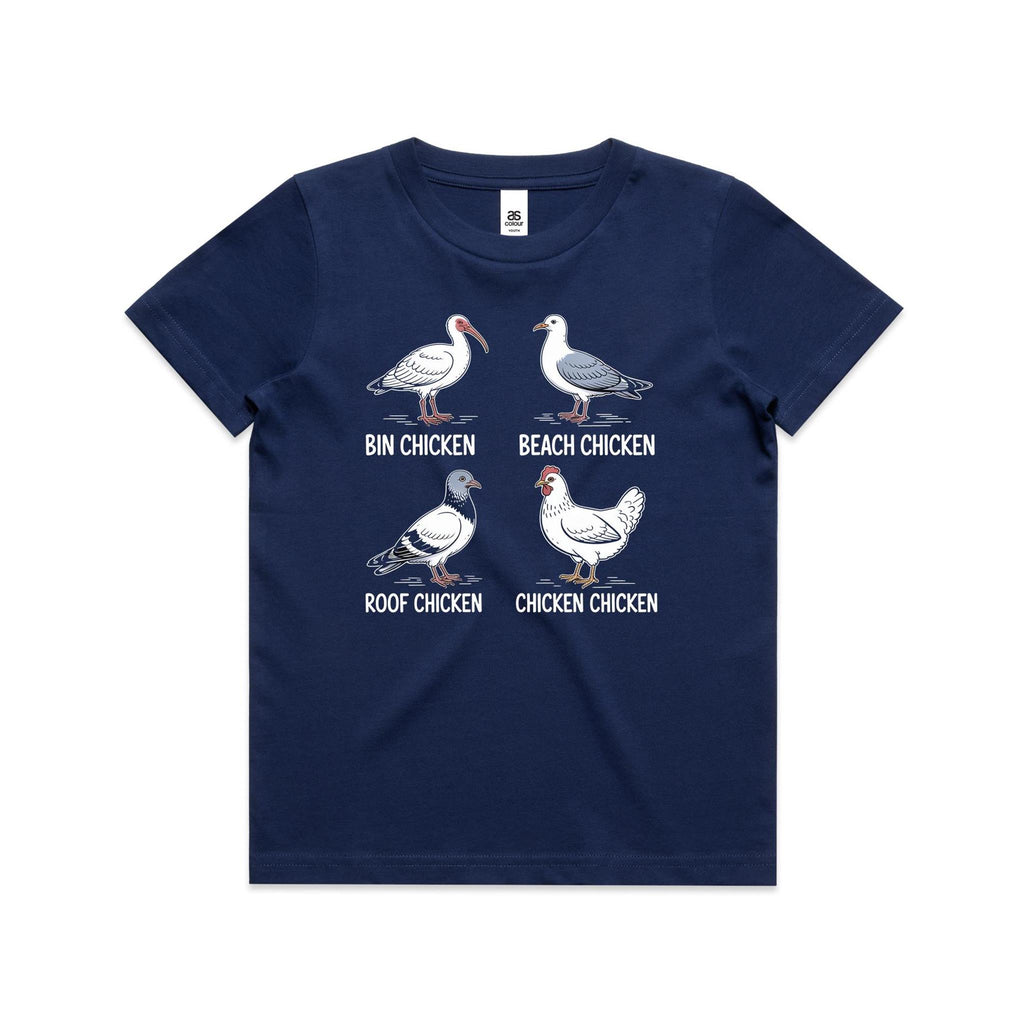 Bin Chicken Kid's AS Colour T-shirts