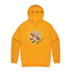 Hand Me The Popcorn - Mens Hoodie Gold Mens Hoodie Food Printed In Australia