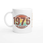 Personalised 1976 Classic 11oz Ceramic Mug Ceramic White Personalised 11oz Mug Globally Fulfilled
