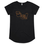 Barista, Coffee - Womens Scoop Neck T-Shirt Black Womens Scoop Neck T-shirt Coffee Printed In Australia