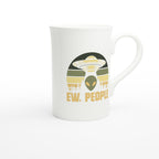 Alien Ew, People - White 10oz Porcelain Slim Mug Porcelain Mug Globally Fulfilled Sci Fi