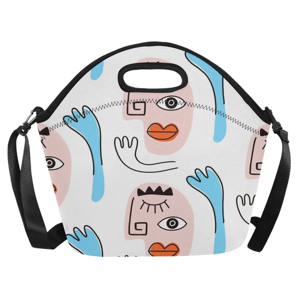 Faces - Neoprene Lunch Bag Neoprene Lunch Bag Printed Offshore