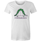 Statasaurus, Maths Women's AS Colour T-shirt White Womens T-shirt Maths Printed In Australia