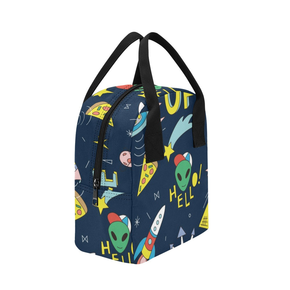 Hello Alien - Zipper Lunch Bag Zipper Lunch Bag Printed Offshore