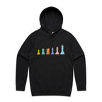 Chess - Mens Hoodie Black Mens Hoodie Chess Games Printed In Australia