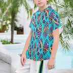 Surfboards Senior Kids Hawaiian Shirt Senior Kids Hawaiian Shirt 8-15 Printed Offshore Summer Surf