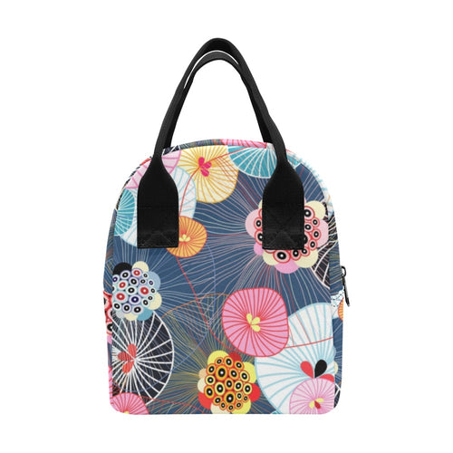 Abstract Floral - Zipper Lunch Bag Zipper Lunch Bag Printed Offshore