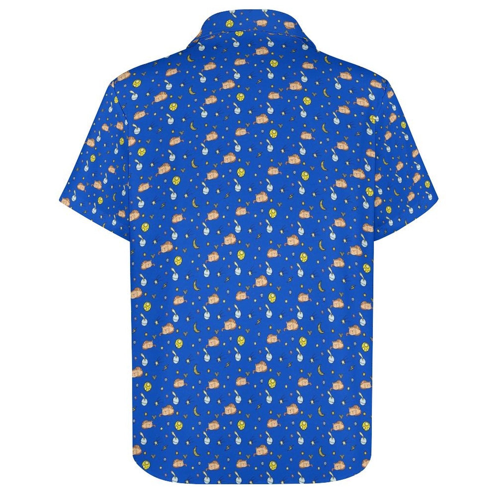 Cats In Space - Women's Short-Sleeve Button Up Shirt