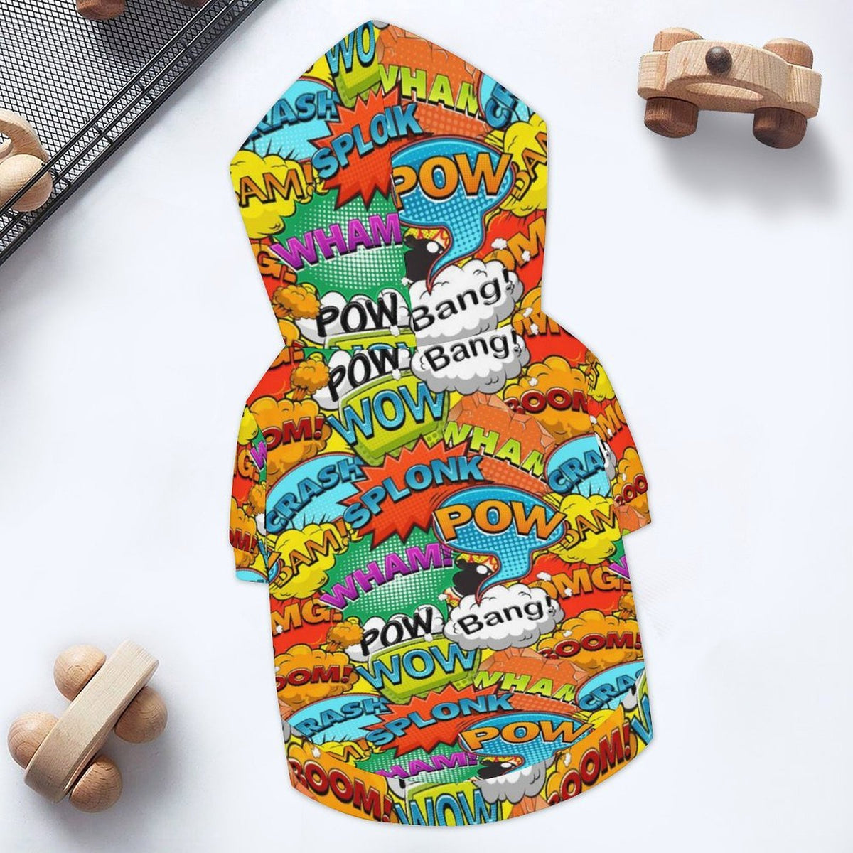 Comic Book 2 Pet Hoodie (Small Size)
