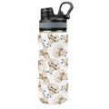 Cute Mushrooms - Insulated Water Bottle with Dual-Use Lid (18oz) One Size Insulated Water Bottle with Dual-Use Lid (18oz) Food Printed Offshore