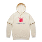 Drummer By Night - Mens Hoodie Ecru Mens Hoodie Music Printed In Australia