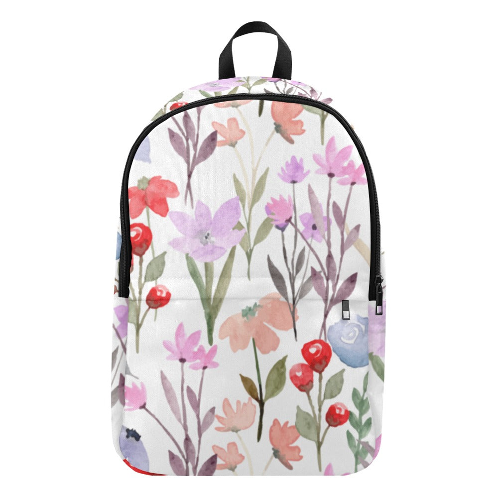 Floral Watercolour - Fabric Backpack
