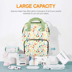 Autumn Leaves - Multi-Function Backpack, Nappy / Diaper Bag