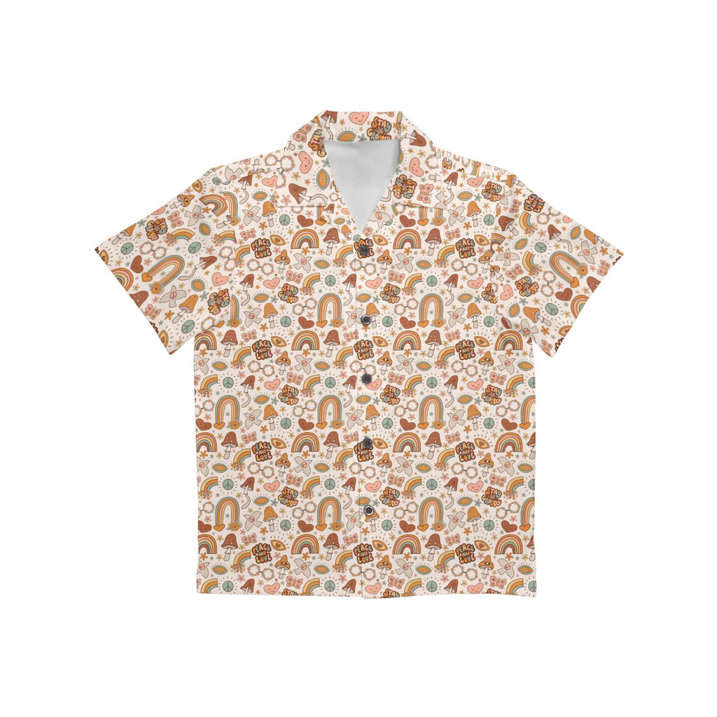 Peace And Love Junior Kids Hawaiian Shirt