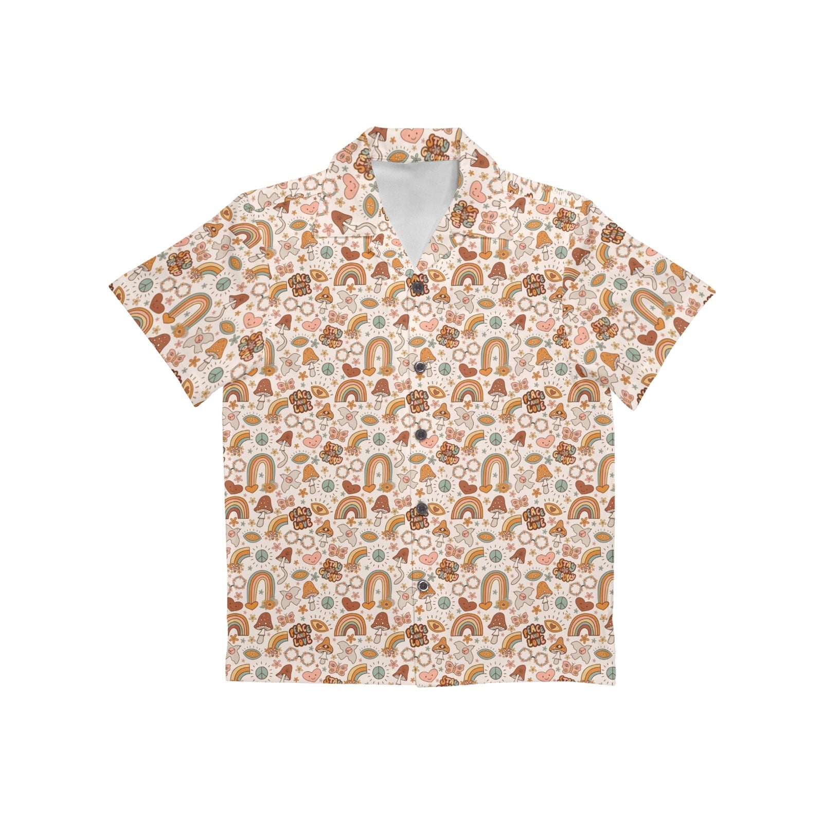 Peace And Love Junior Kids Hawaiian Shirt