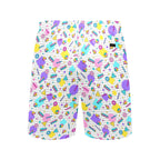 80's Grid Men's Mid-Length Beach Shorts Men's Mid-Length Beach Shorts Printed Offshore Retro