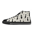 Black Cats Women's High Top Canvas Shoes US12 Womens Classic High Top Shoes Printed Offshore