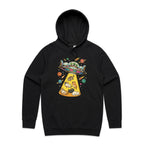 UFO Cat Abduction Men's AS Colour Hoodie Black Mens Hoodie animal Printed In Australia Sci Fi