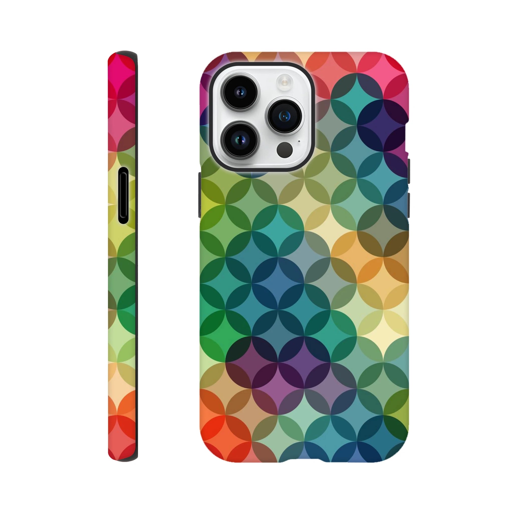 Circle Pattern - Apple iPhone Tough case iPhone 14 Pro Max iPhone Tough Case Globally Fulfilled