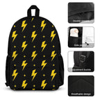 Lightning Bolts - Three Piece Backpack Set